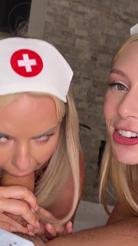 Slim Thick Vic and Kay Lovely Take Turns Jumping on Jmac's Big Dick