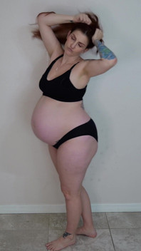 9months Pregnant Striptease Ice Cream