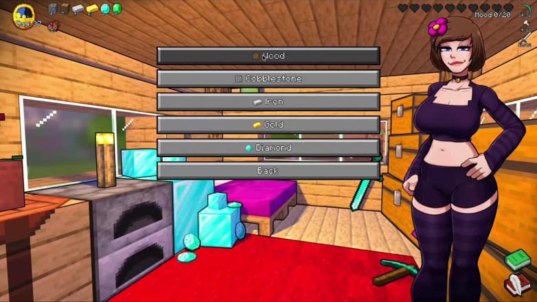 Alita: Tesão de Minecraft - Paródia - Steve recebe punheta desleixada de Jenny...