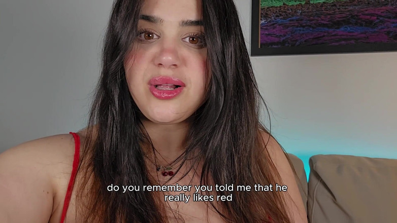 LuciaLatinaGomez: 在我被他背着他性交的时候给我的男朋友加油