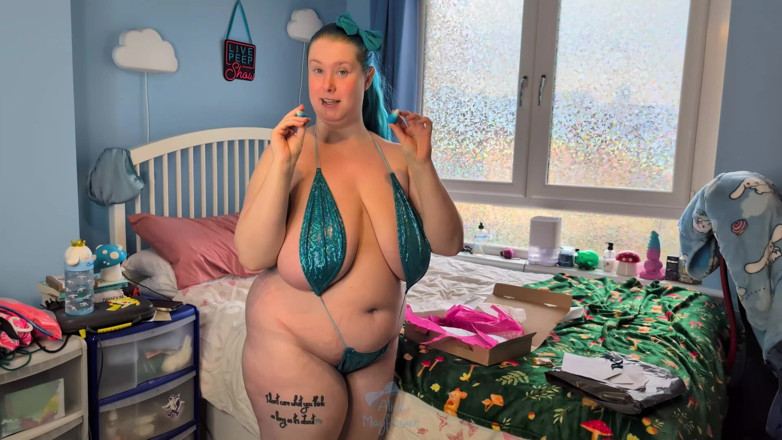 Alice_Mayflower_Scottish: Genie pole wear, slingkini &amp;candyzombies kuhohren unboxing &amp;anprobieren - solo mädchen