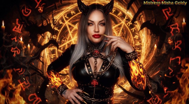 Goddess Misha Goldy: My Words Carve Hell Into Your Mind While Your Dick...