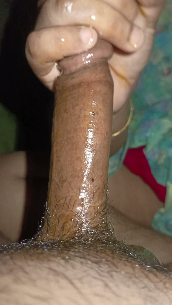 romanticcapol: GF Handjob My Big Cock and Hardcore Sex