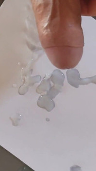 Drawing on Paper with Your Own Cum.