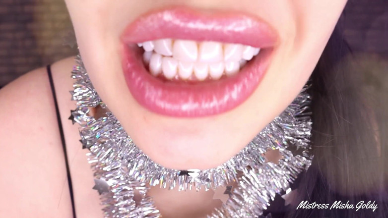 Goddess Misha Goldy: Batom de Natal drenando! Homenagem a esses lindos lábios!
