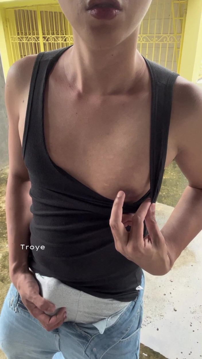 Troye_AsianPinoy: Asian Twink in Sando and Jeans