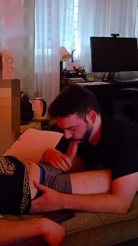 Straight Foreign Guy Met at a Dating App, Tries and Sucks Me This Time