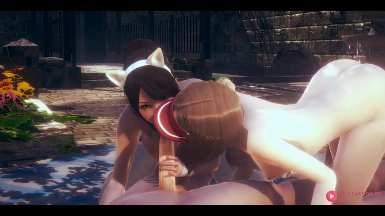 HentaiTubes: Trekant Hentai 2 Flickor 1 Pojke