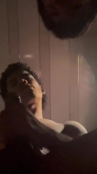 Masturbating Watching Porn with My Friend, I Suck Him off and He Cums in My Mouth
