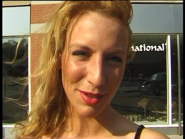 Lucky Cooch: Blonde babe shows amazing natural tits