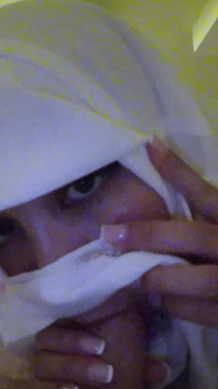 Burka Girl Cum Walk and Piss