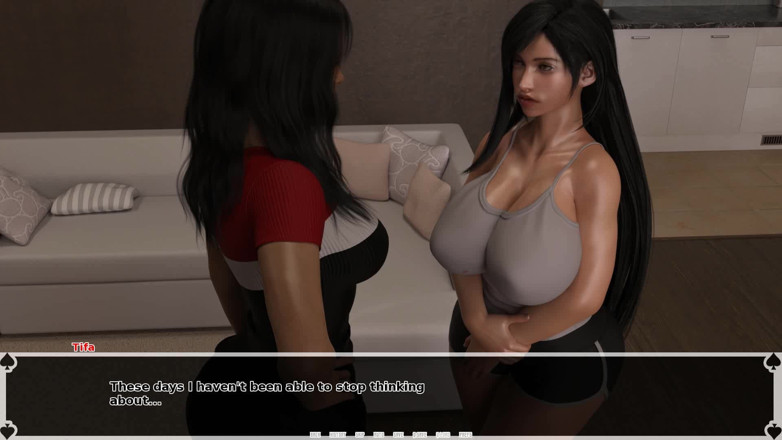 Dirty GamesXxX: Tifa的黑暗天堂：不忠的女人和大黑3P性爱 - 第19集