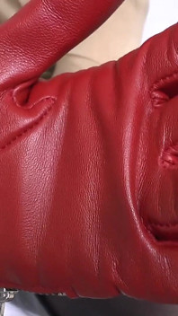 Intense Sniffing of My Red Leather Gloves, Lady Victoria Valente