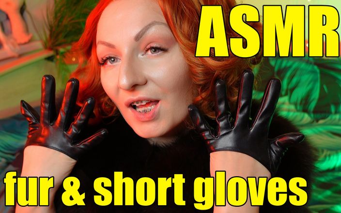 Arya Grander: Arya делает ASMR-звуки с сексуальной булавкой в коротких кожаных перчатках