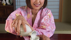 JAPAN IN LOVE: Roztomilé japonské dívky Scéna 3 Asijská letuška saje jeho ptáka v...