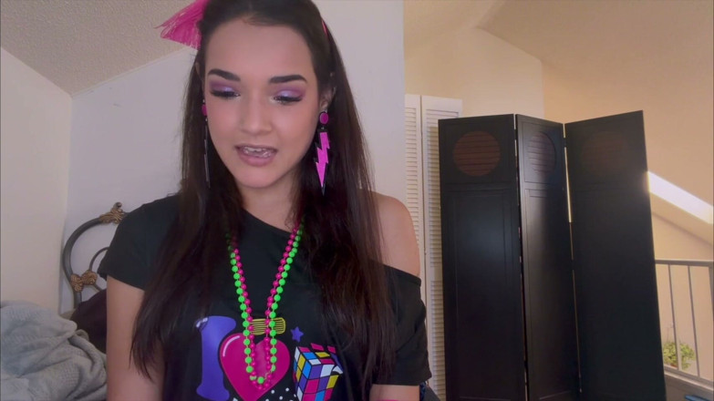 Tied_Tales: Zara's Sultry '80s Jerk off Instruction - POV Neon Seduction Awaits!