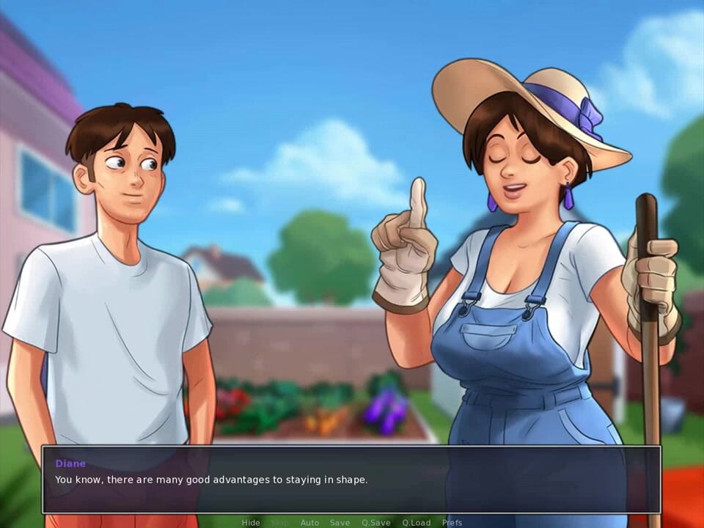 Dirty GamesXxX: Yaz mevsimi efsanesi: bahçeden azgın genç erkek avcısı orta yaşlı...