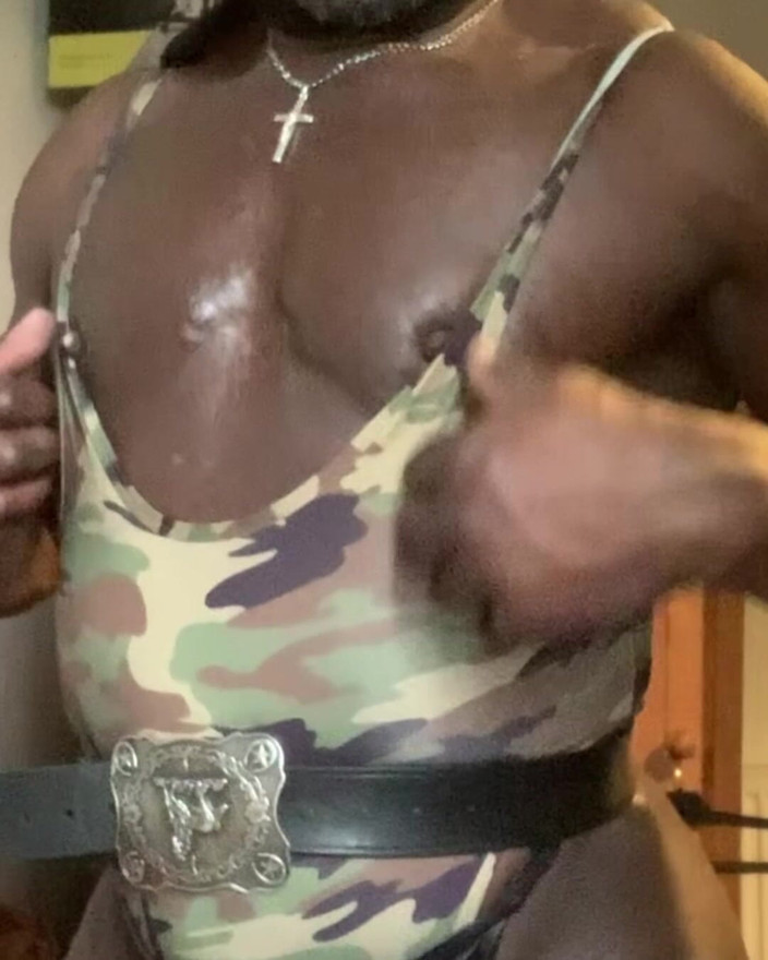 Masculine crossdresser: Singlet Thigh High Boots Crossdresser Prostata Wank