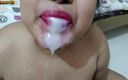 Aria Mia: Enorme sborra nella figa e bocca sesso indiano