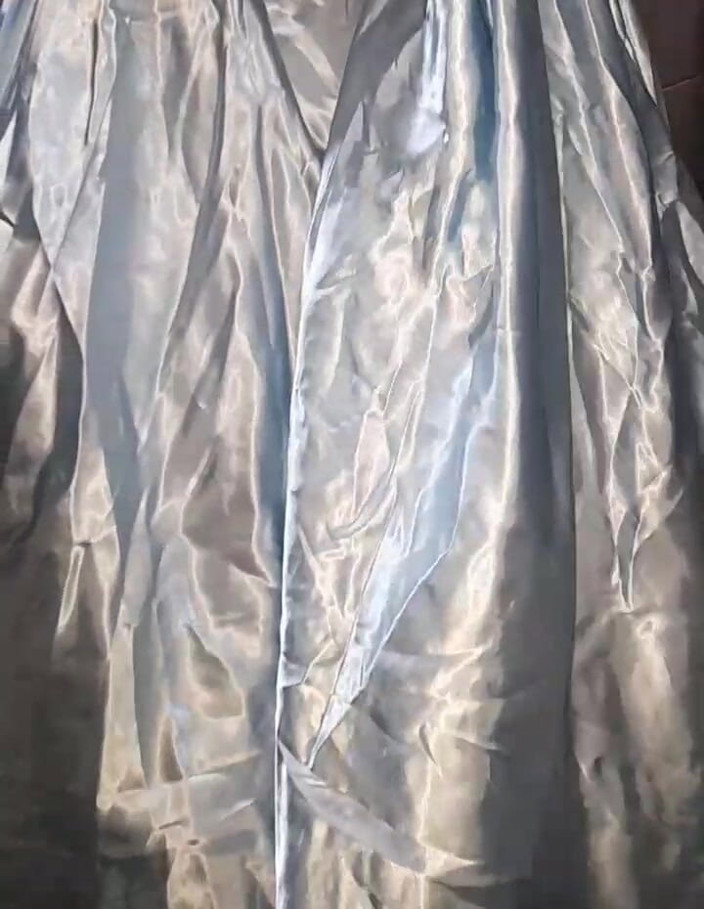 Naomisinka: Crossdresser Cum Wearing Elegant Satin Ball Gown