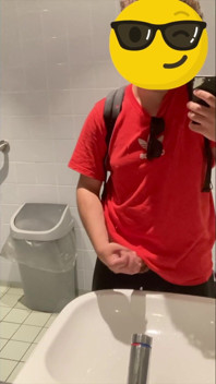 Jacking off in Parking Lot Bathroom in Antwerp
