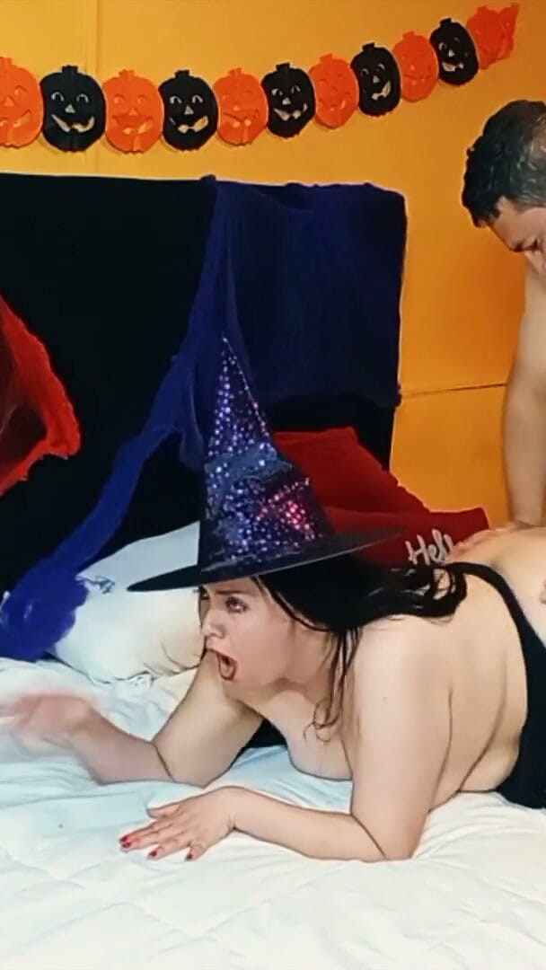 Kellyhotstepmom: Halloween fantasy jsem ošukal macechu oblečenou jako malá čarodějnice.