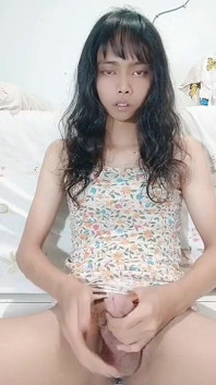 Asian Shemale Masturbation