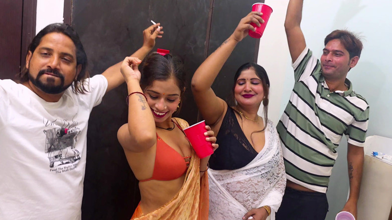 HotSexx: Indian Asian Desi Foursome Partners Together Fucking Two Couples Video