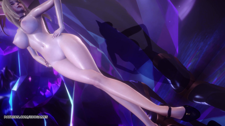 3D-Hentai Games: [MMD] Sistar - потрясти це, ахрі, сексуальна оголена танцювальна ліга легенд, kda корейський танець