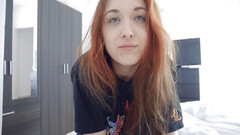 Madelaine_Rousset: Pancutan mani ke dalam mulut adik tiri awak