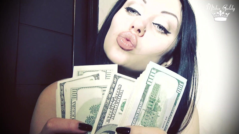 Goddess Misha Goldy: Деньги и идеальная пара мои губы! АСМР