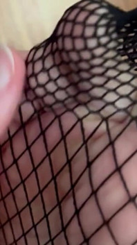 Fishnet Stockings on Feet