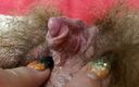 Cute Blonde 666: Clitoride pulsante orgasmo primo piano punto di vista figa pelosa