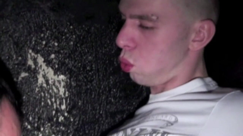 Sneaker Sex Kinky: Latino submissive to sneaker of a young scally lad