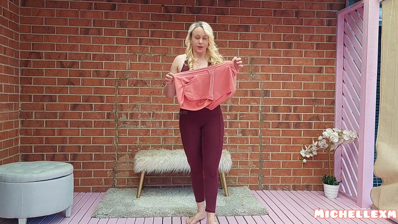 Michellexm: GroÃŸes höschen anprobe mit Wedgies dickem arsch, natürliche wedgie, enge...