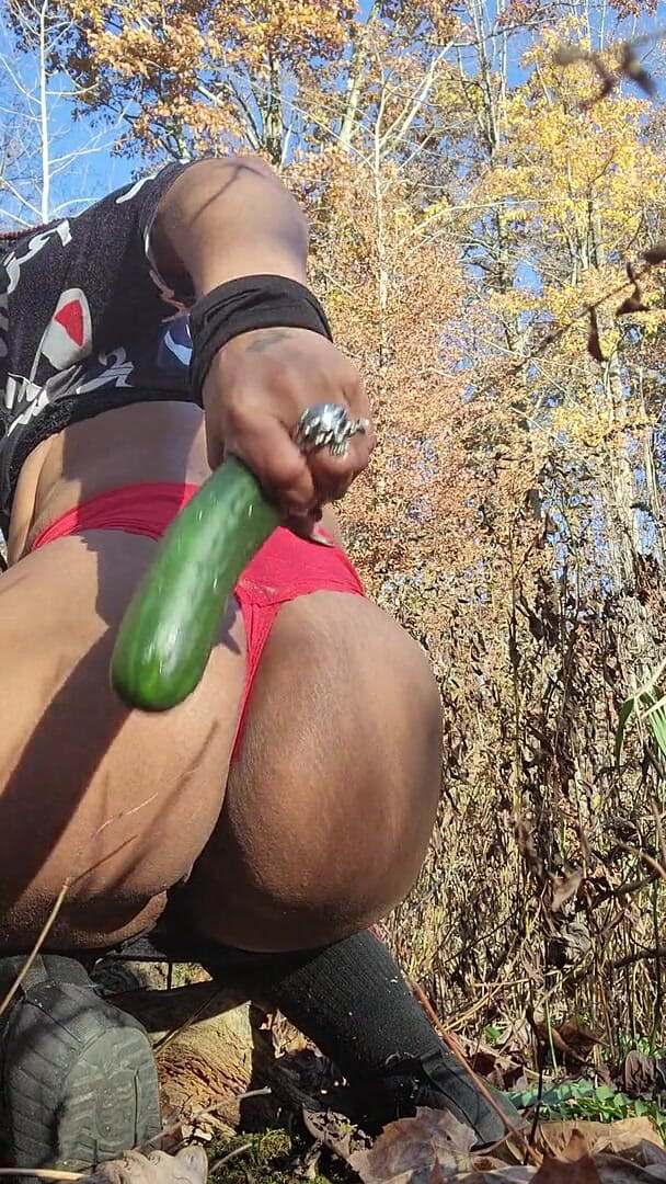 Daddy and UniQueen21: Sucking my cucumber before park ranges show up