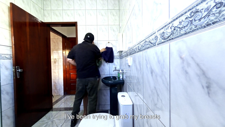 Gabi SweetCouplesStories: Step-niece Alone in the Bathroom and Rubbing Himself Dryhump Against...