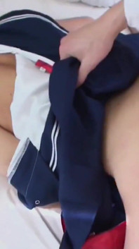 Sexy Asian Yukari with nice tits, she wears a costume to play with a guy.