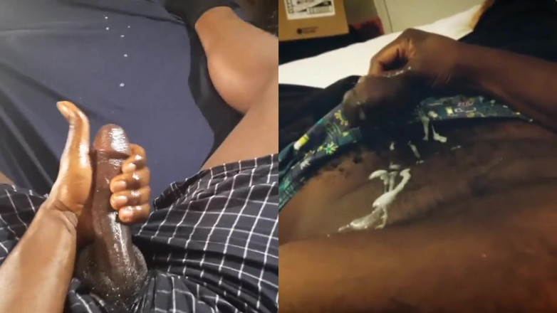 Big black cock BBCee: Acariciando minhas mãos bbc, gozando livre, compilação
