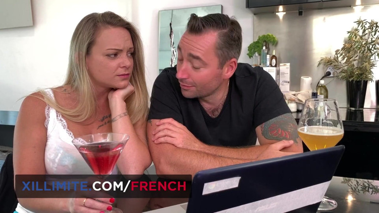 French girls at work: Het kleine Franse meisje Megane Lopez wordt geneukt door een...