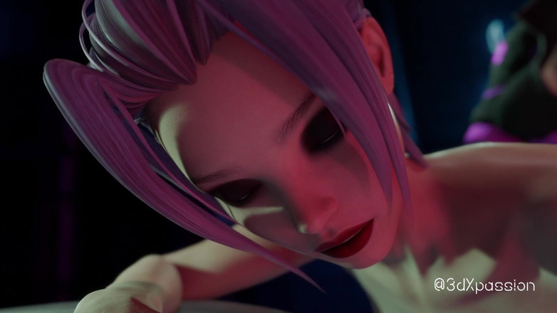 3dxpassion-transgender: Busty Shemale Bonny Fucks Sexy Girl Raw in Dark Cyberpunk...