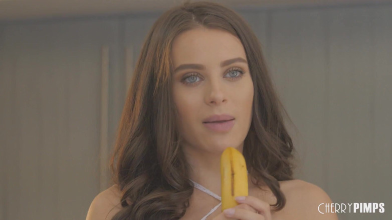 CherryPimps: Stora tuttar brud Lana Rhoades onanerar JOI