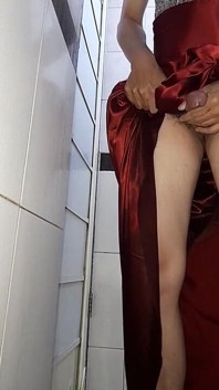Satin Evening Long Gown