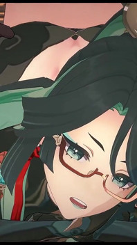 Genhin impact - Xianyun touží po velkém černém ptákovi poté, co se nudí z průměrného ptáka - 3D Hentai animace