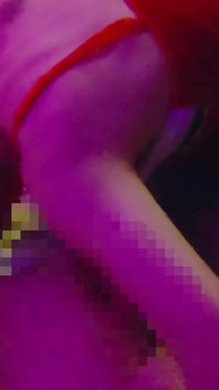 The Cute Girl in Christmas Cosplay Uses Her Tongue so Eroticly That She Can't Help but Suck on Her Pussy. Amateur. Creampie