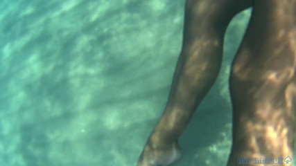 Nylondelux: Black Stocking in the Sea