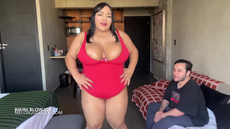 Melon Juggler: La formosa bbw Nayara ledu modella costume da bagno e...