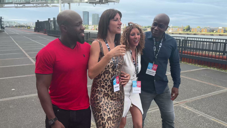 Interracial vision: Orgy at Xbiz