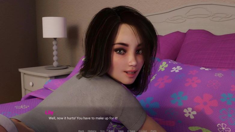 3D Cartoon Porn: アウェイ・フロム・ホーム31 - リアムがベッドでリリーとセックス、フェラチオ、カウガール、ミッショナリーの後に