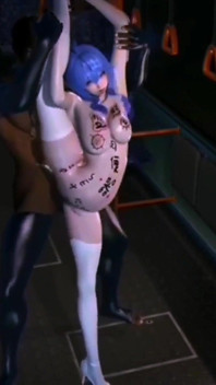Follando con una chica caliente en el tren nocturno - animación 3D v579